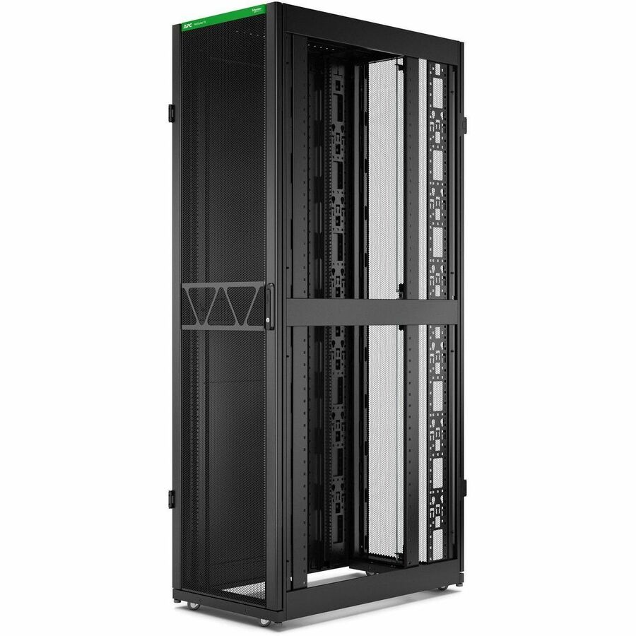 Rack serveur APC by Schneider Electric NetShelter SX Gen 2, 48U, 2258H x 600L x 1070P mm, avec côtés, noir AR3107B2