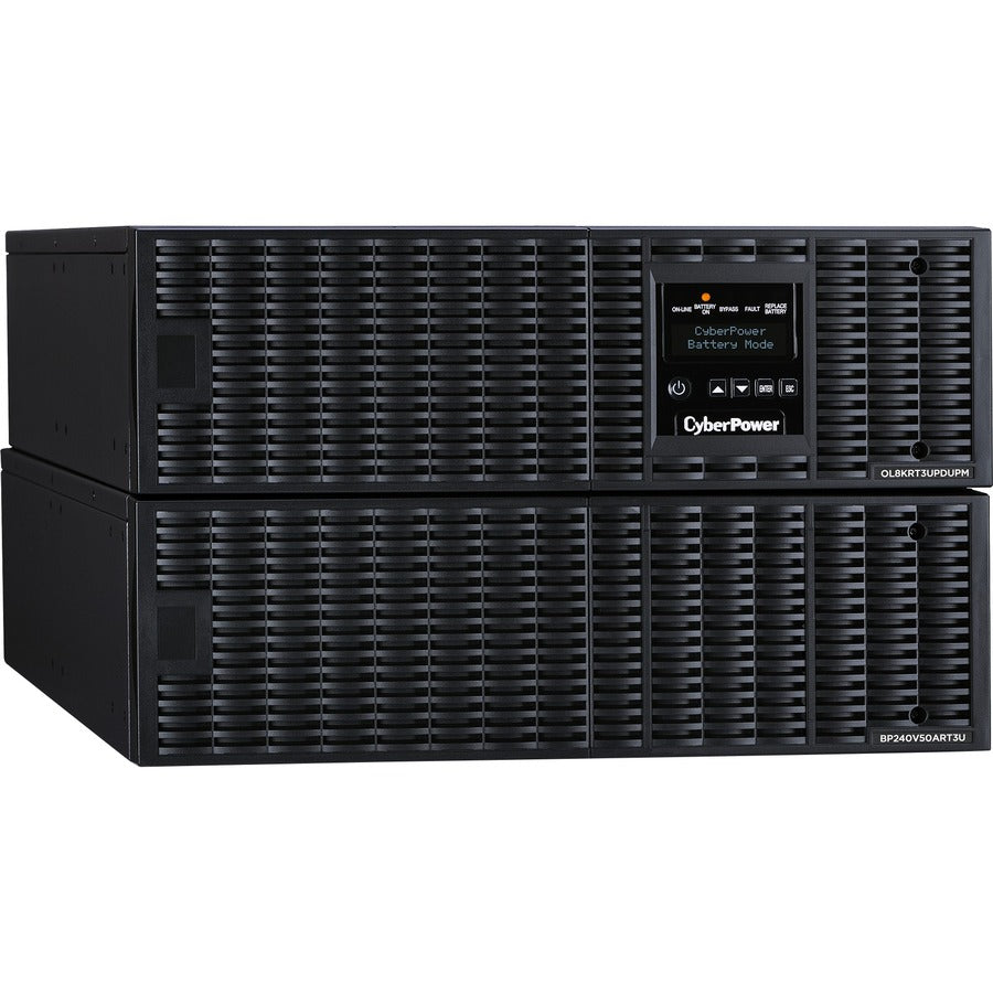 Onduleur en ligne CyberPower OL8KRT3UHW 8 kVA 6 U Bypass de maintenance HW-I/O uniquement 200-240 V RT 3 ans OL8KRT3UHW