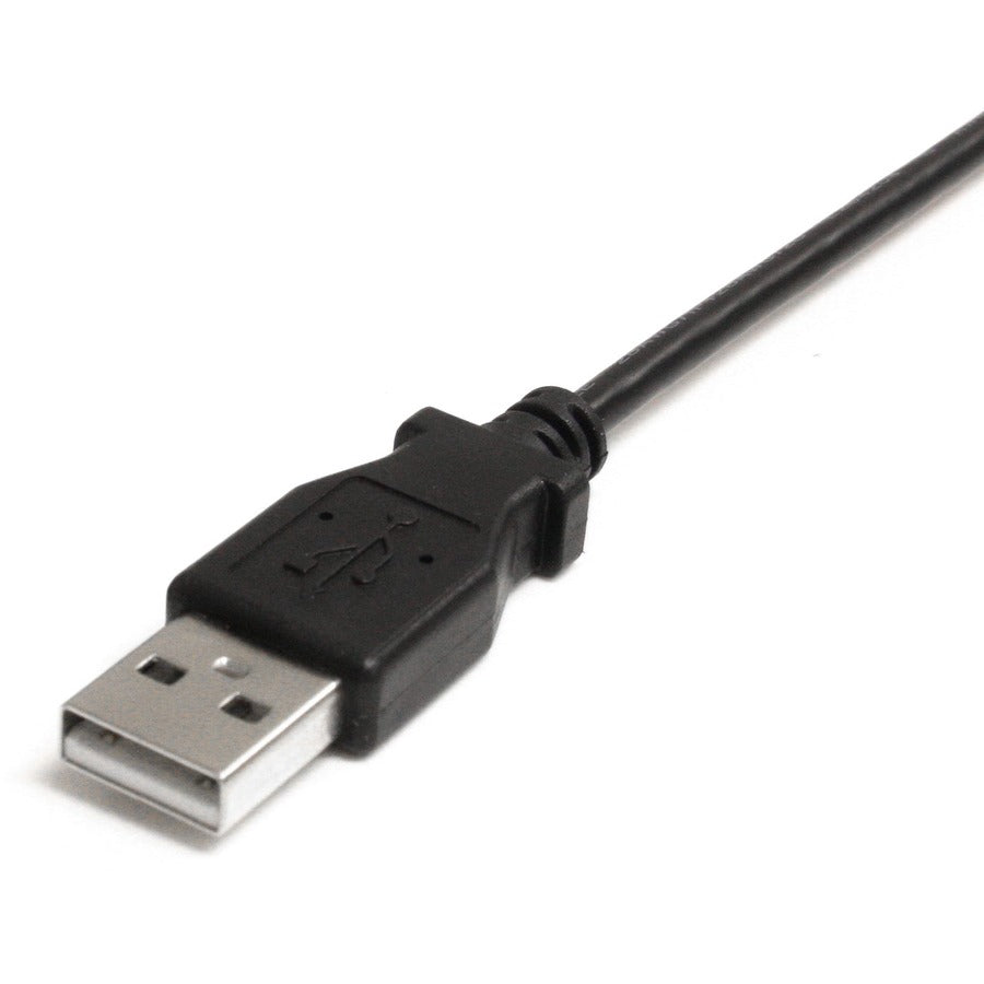 Câble mini USB StarTech.com de 0,9 m - Mini B coudé vers A vers mini B coudé vers la gauche USB2HABM3LA