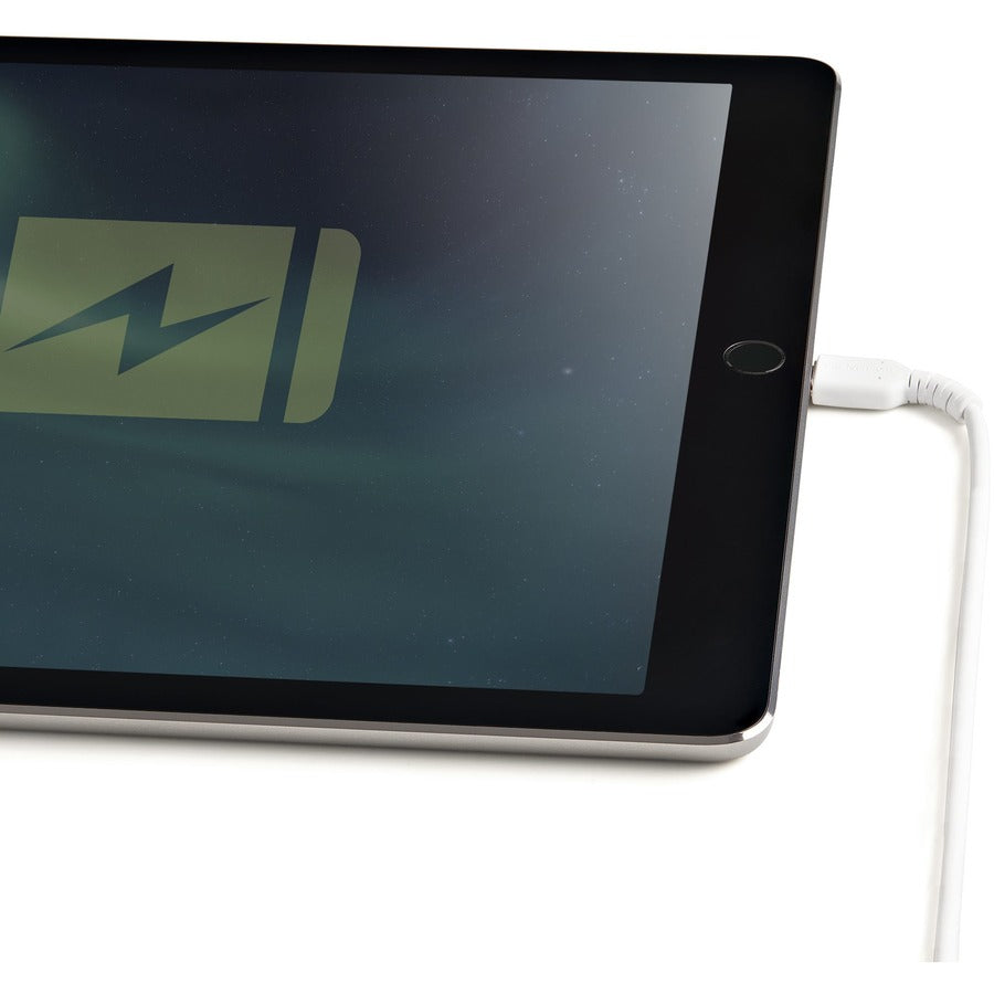 StarTech.com Câble USB-A vers Lightning blanc durable de 30 cm, câble de charge/synchronisation robuste et résistant pour Apple iPhone/iPad certifié MFi RUSBLTMM30CMW