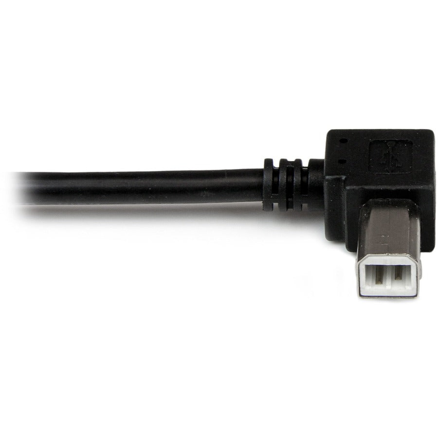 Câble USB 2.0 A vers B coudé vers la gauche de 2 m de StarTech.com - M/M USBAB2ML