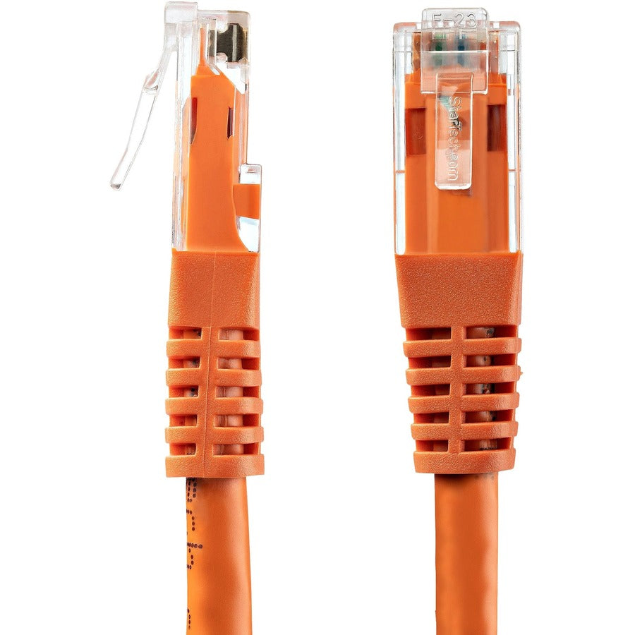 StarTech.com 6ft CAT6 Ethernet Cable - Orange Molded Gigabit - 100W PoE UTP 650MHz - Category 6 Patch Cord UL Certified Wiring/TIA C6PATCH6OR