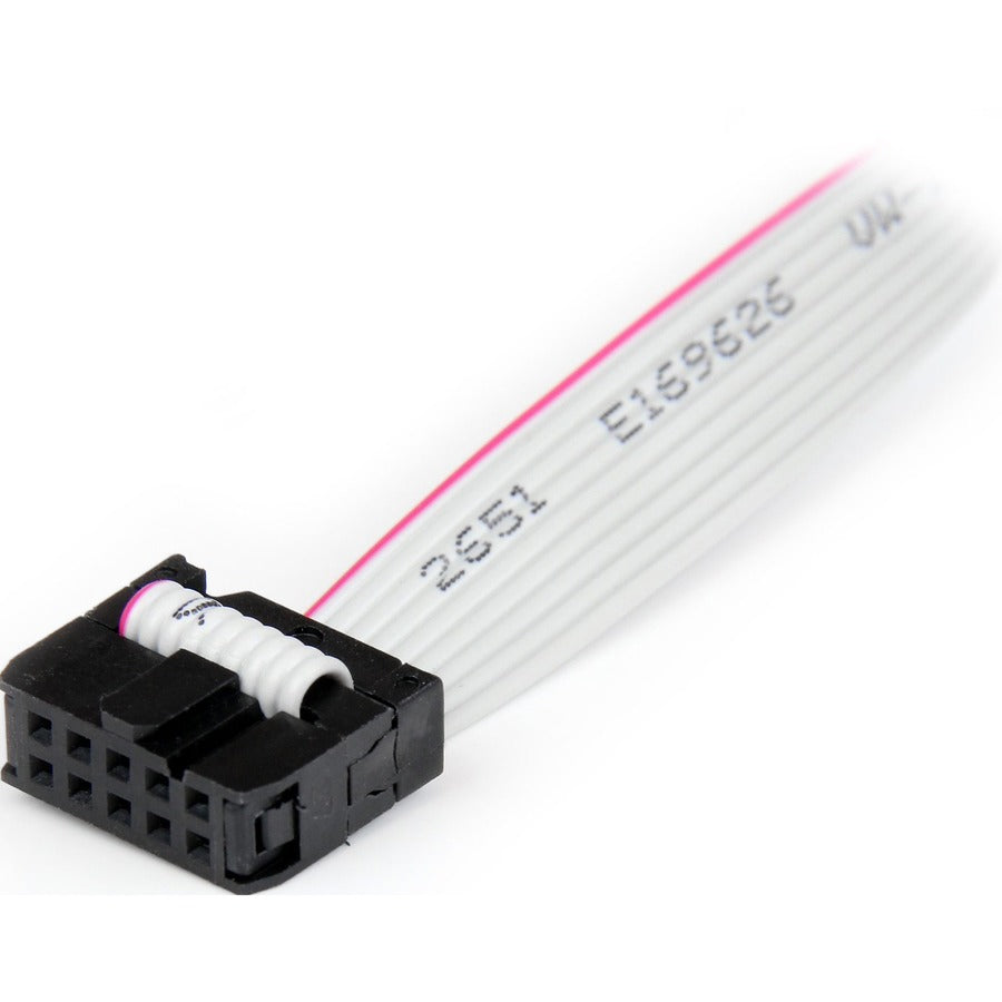 Support de port série DB9 2 ports 16 pouces vers embase 10 broches StarTech.com PLATE9M2P16