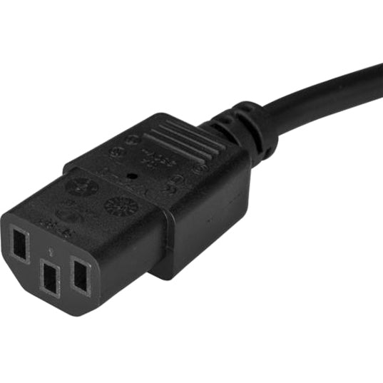 StarTech.com Câble d'alimentation pour ordinateur de 3 m (10 pi), angle droit NEMA 5-15P vers C13, 10 A 125 V, 18 AWG, cordon d'alimentation secteur de remplacement, câble d'alimentation pour moniteur PXTR10110