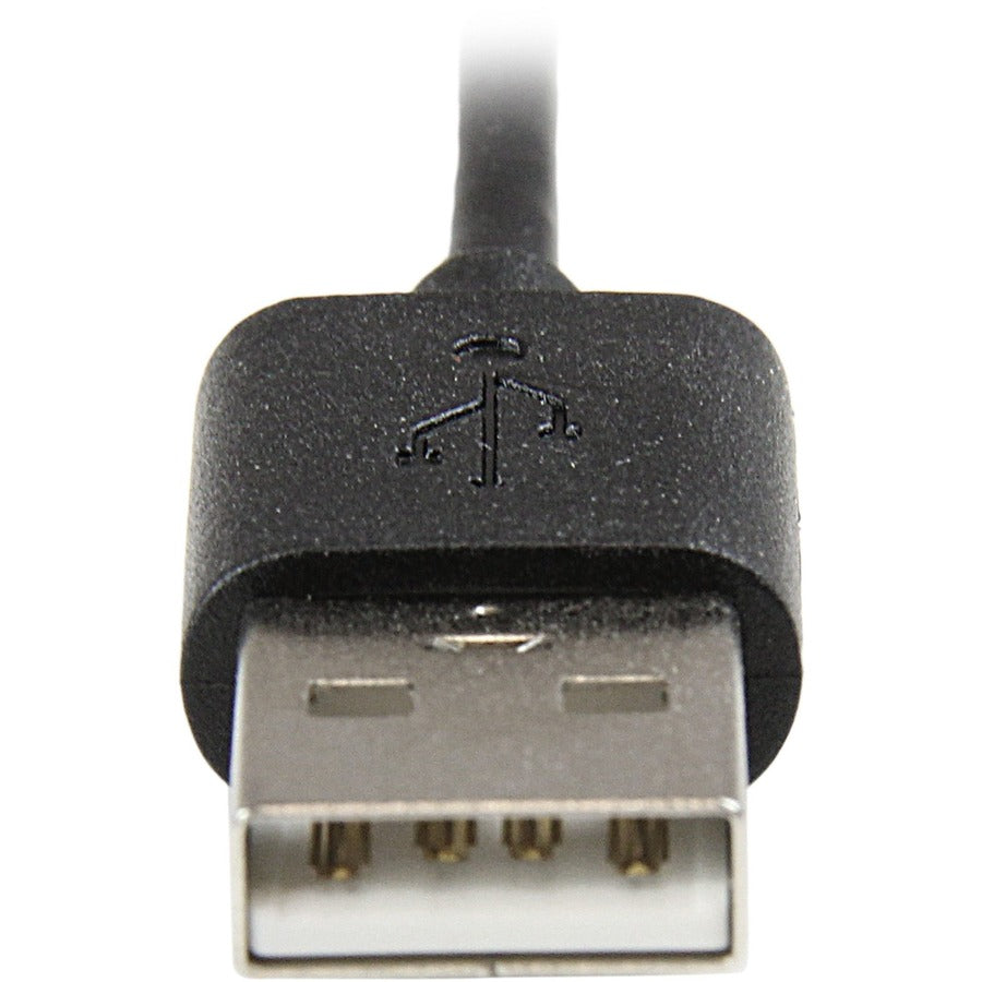 StarTech.com Câble coudé noir de 2 m (6 pi) avec connecteur Lightning Apple à 8 broches vers USB pour iPhone/iPod/iPad USBLT2MBR