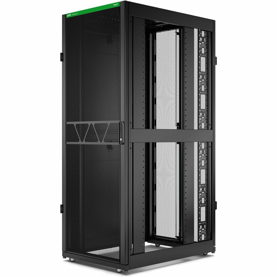 Rack serveur APC by Schneider Electric NetShelter SX Gen 2, 42U, 1991H x 750L x 1070P mm, avec côtés, noir AR3150B2