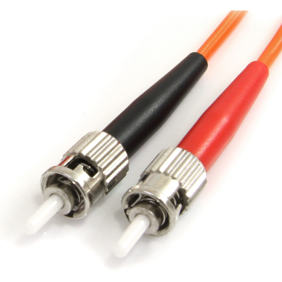 Câble à fibre optique StarTech.com de 1 m - Duplex multimode 62,5/125 - LSZH - ST/ST - OM1 - Câble de raccordement à fibre optique ST vers ST FIBSTST1