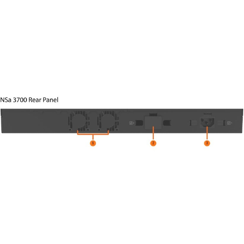 Dispositif de sécurité réseau/pare-feu SonicWall NSA 3700 02-SSC-4326