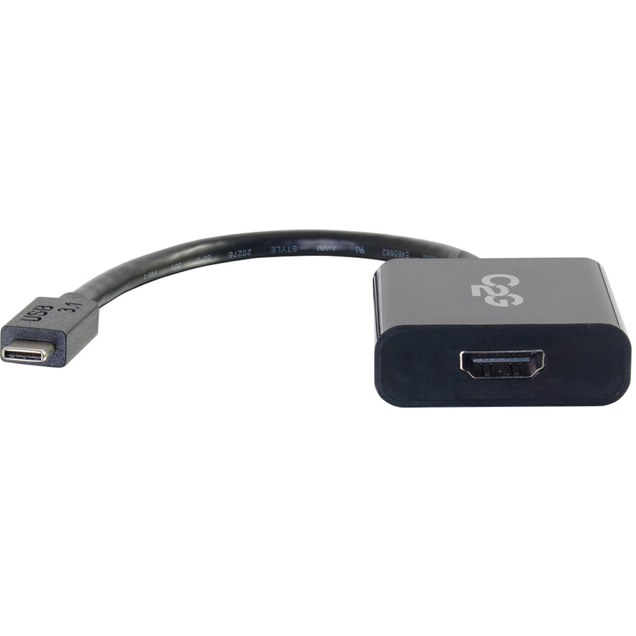 Adaptateur audio/vidéo USB 3.1 USB C vers HDMI C2G 4K 30 Hz - Noir TAA 29474