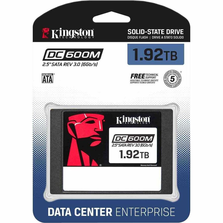 Disque SSD Kingston DC600M 1,88 To - 2,5" interne - SATA - Utilisation mixte SEDC600M/1920G