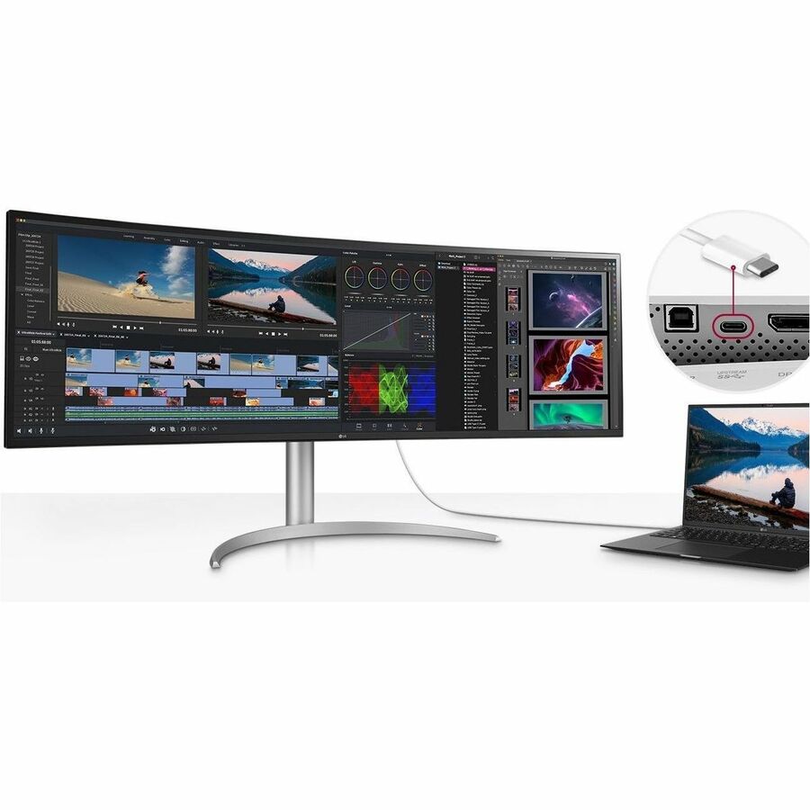 Moniteur LCD de jeu incurvé UW-QHD de 49 pouces de LG 49WQ95C-W - 32:9 49WQ95C-W