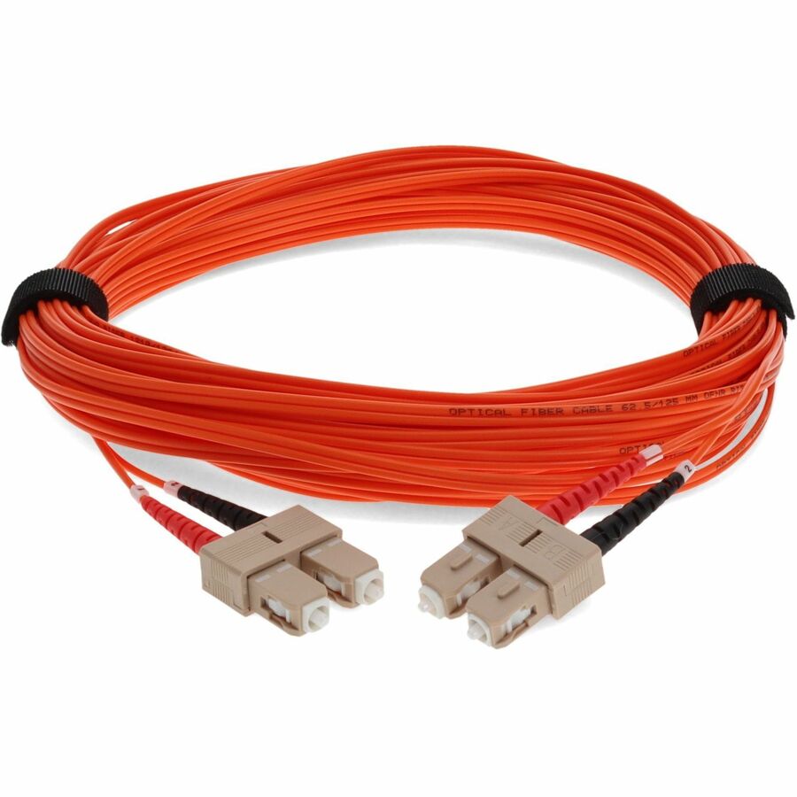 Câble de raccordement orange duplex SC/SC OM1 en fibre multimode (MMF) AddOn 15 m ADD-SC-SC-15M6MMF