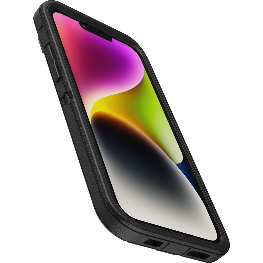 OtterBox Defender Rugged Carrying Case (Holster) Apple iPhone 14 Plus Smartphone - Black 77-88362
