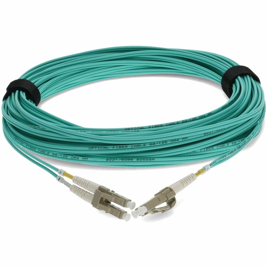 Câble de raccordement en fibre optique duplex LC (mâle) vers LC (mâle) Aqua OM4 AddOn 35 m ADD-LC-LC-35M5OM4