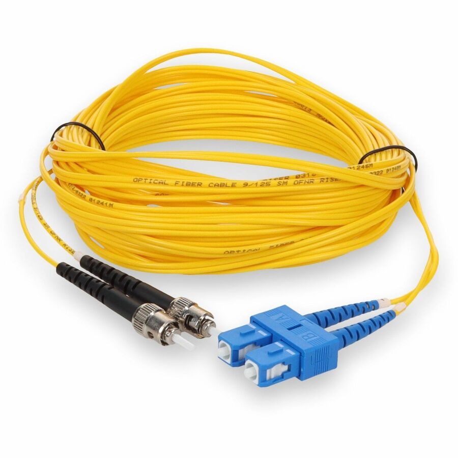Câble de raccordement jaune duplex ST/SC OS1 en fibre monomode (SMF) AddOn de 7 m ADD-ST-SC-7M9SMF