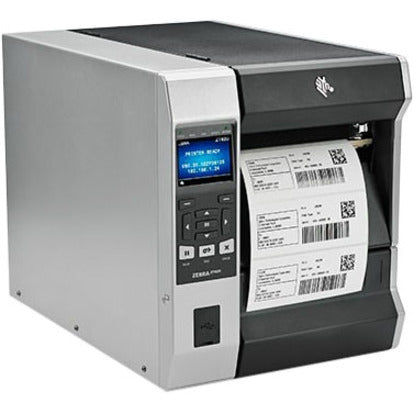 Imprimante industrielle à transfert thermique direct/thermique Zebra ZT620 - Monochrome - Impression d'étiquettes - USB - Série - Bluetooth ZT62063-T0101A0Z