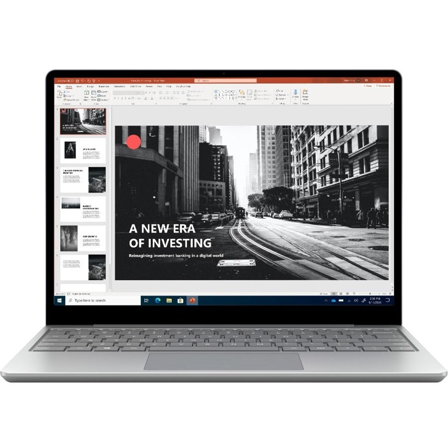Ordinateur portable à écran tactile Microsoft Surface Laptop Go 12,4 pouces - Intel Core i5 10e génération i5-1035G1 - 4 Go - 64 Go de mémoire flash - Platinum 1ZP-00001