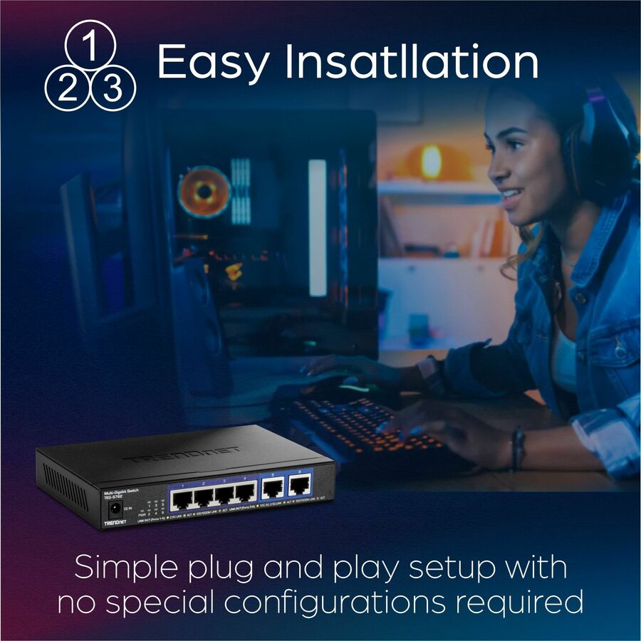Commutateur 10G à 6 ports TRENDnet TEG-S762