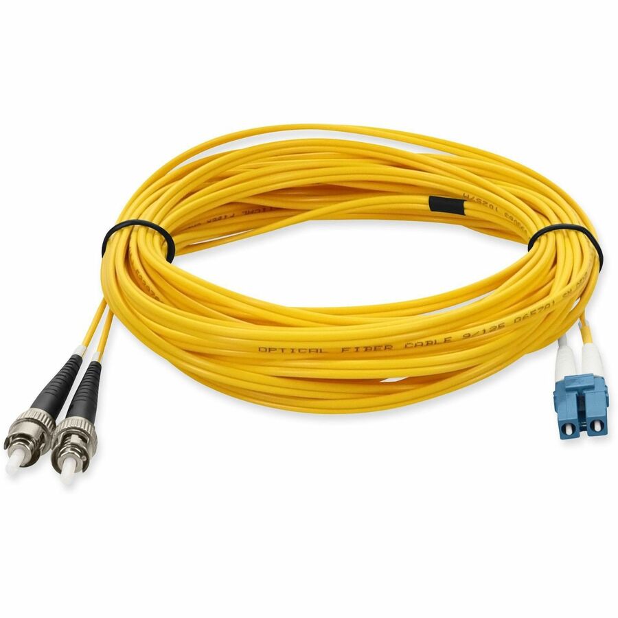 Câble de raccordement jaune duplex ST/LC OS1 en fibre monomode (SMF) AddOn de 7 m ADD-ST-LC-7M9SMF