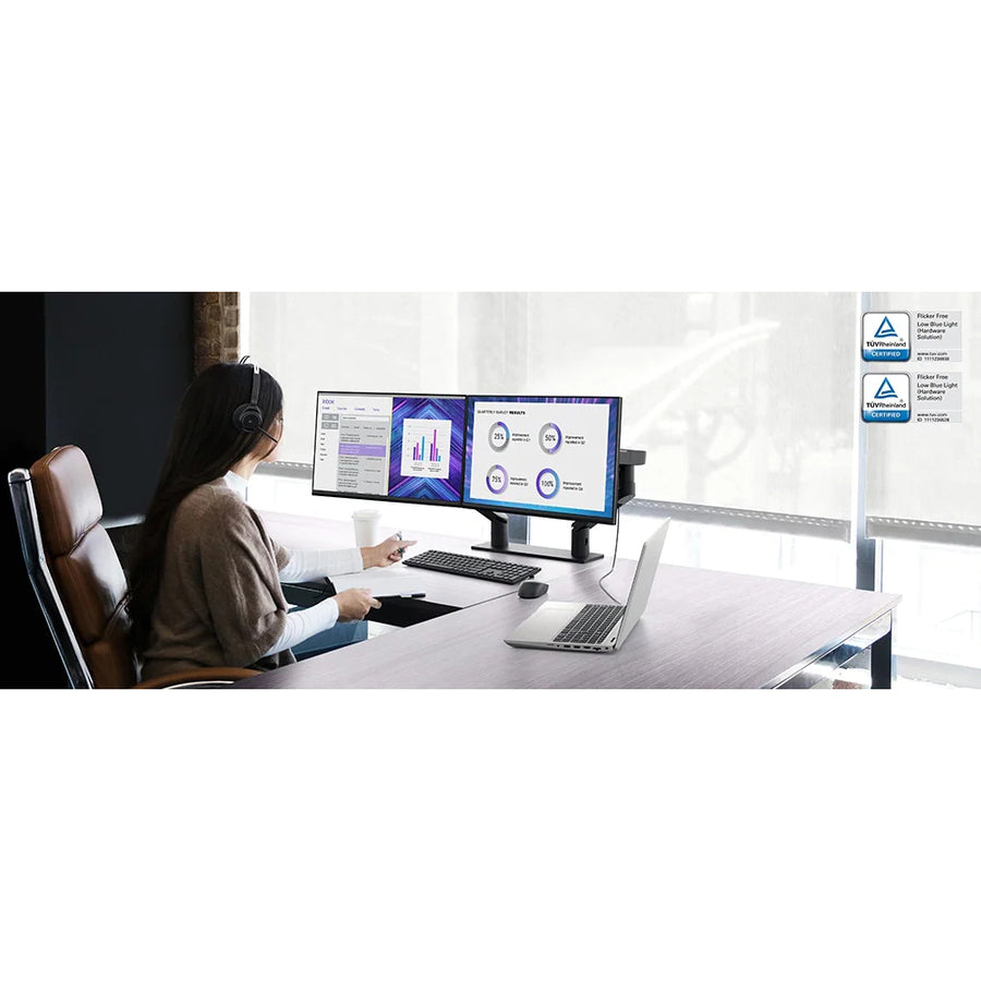 Moniteur LED Full HD Dell P2422H 24 pouces - 16:9 - Noir, Argent DELL-P2422H