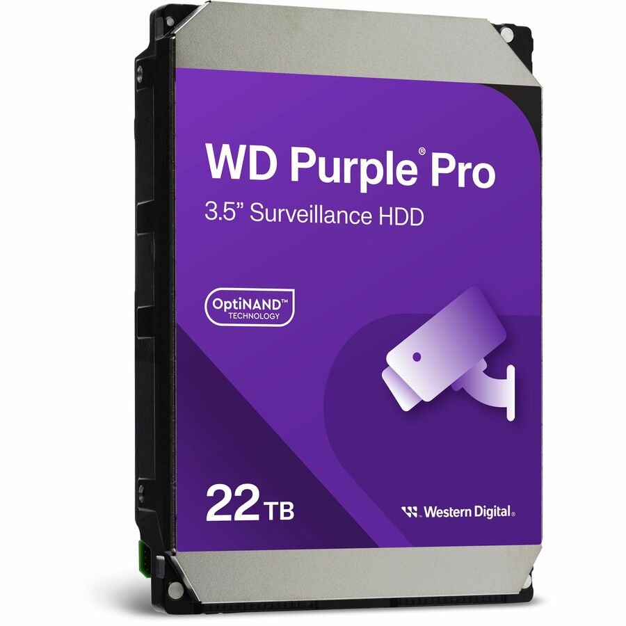 Disque dur WD Purple Pro WD221PURP 22 To - 3,5" interne - SATA (SATA/600) - Méthode d'enregistrement magnétique conventionnel (CMR) WD221PURP