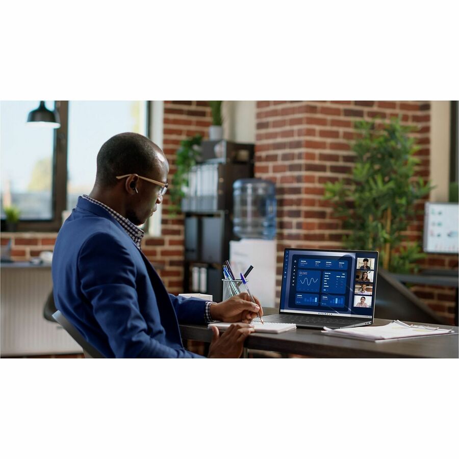 Ordinateur portable convertible 2 en 1 à écran tactile Dell Latitude 9000 9450 14" - QHD+ - Intel Core Ultra 7 165U - Technologie vPro - Plateforme Intel Evo - 16 Go - SSD 256 Go - Clavier anglais (États-Unis) - Magnetite 970MW