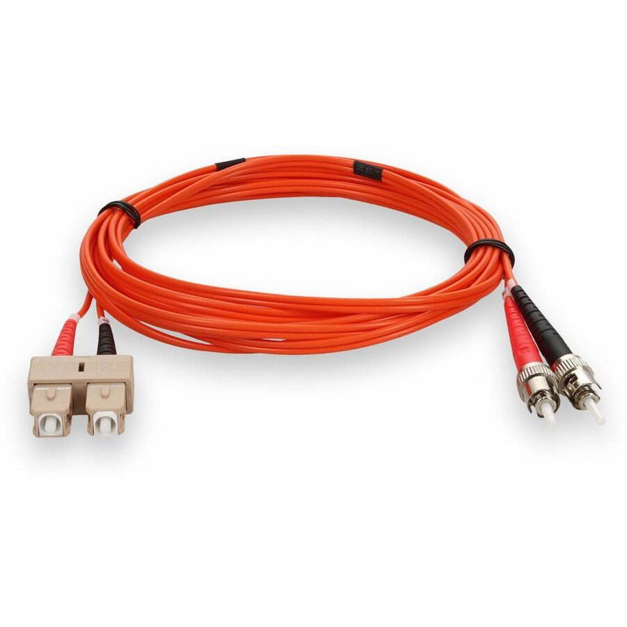 Câble de raccordement orange duplex ST/SC OM1 en fibre multimode (MMF) AddOn 3 m ADD-ST-SC-3M6MMF