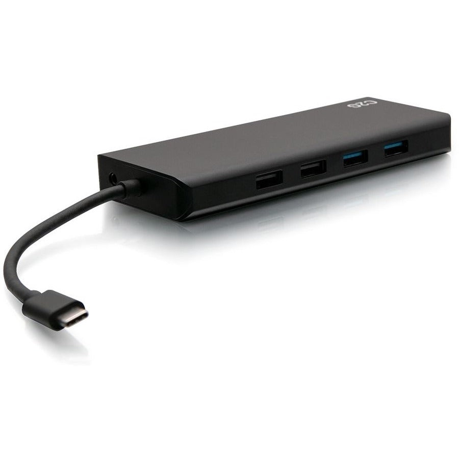 Station d'accueil pour ordinateur portable C2G USB C à double écran - HDMI, Ethernet, USB - Alimentation 60 W C2G54488