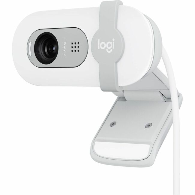 Webcam Logitech BRIO 100 - 2 mégapixels - Blanc cassé - USB Type A - 1 paquet(s) 960-001616
