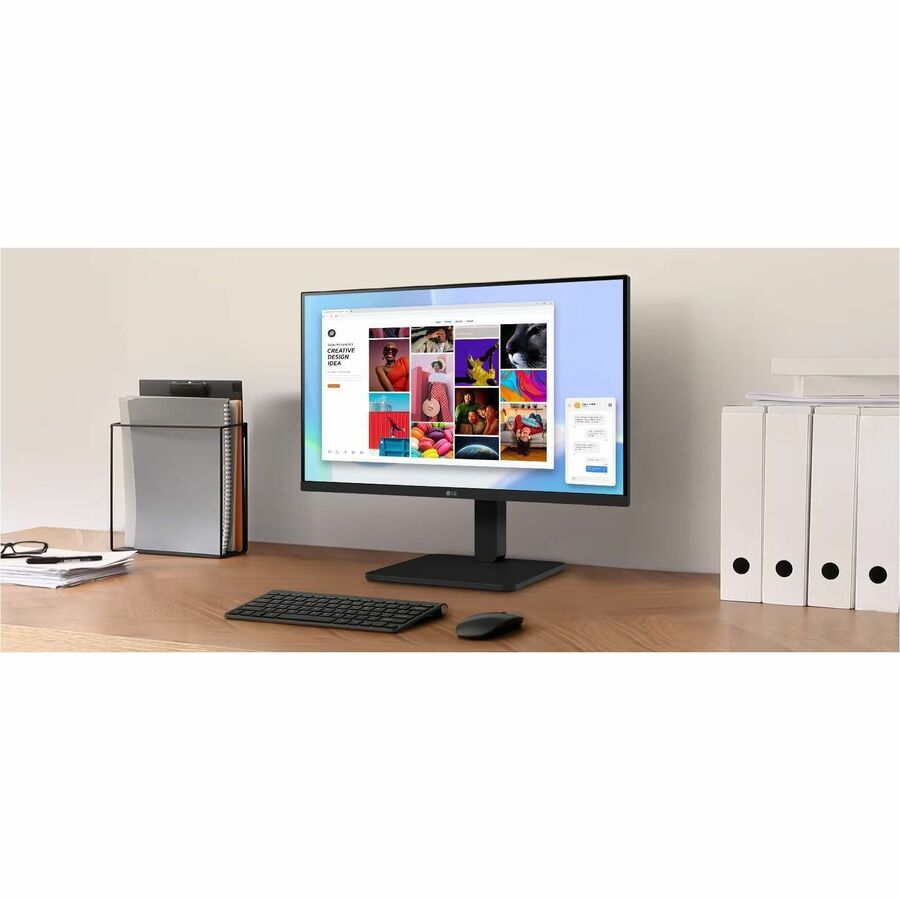 LG 24BA560B 24" Class Full HD LED Monitor - 16:9 - TAA Compliant 24BA560-B