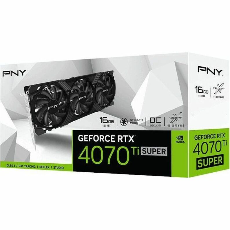 Carte graphique PNY NVIDIA GeForce RTX 4070 Ti SUPER - 16 Go GDDR6X VCG4070TS16TFXPB1-O