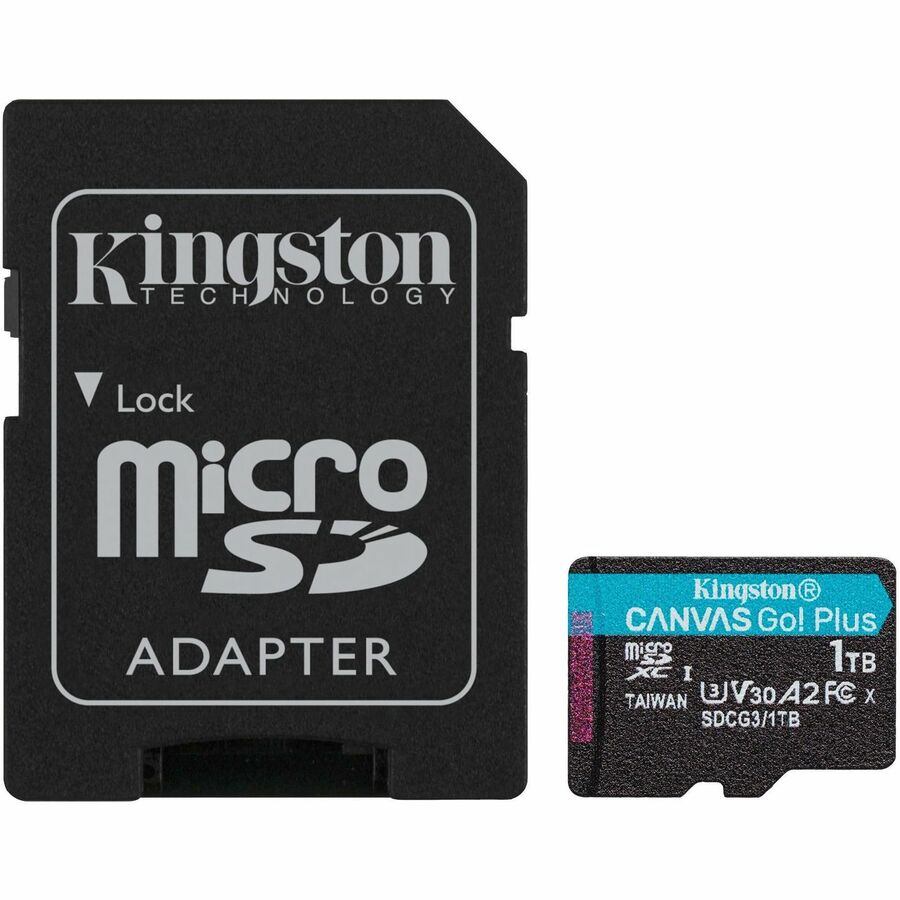 Carte microSDXC Kingston Canvas Go! Plus 1 To Classe 10/UHS-I (U3) V30 SDCG3/1 To