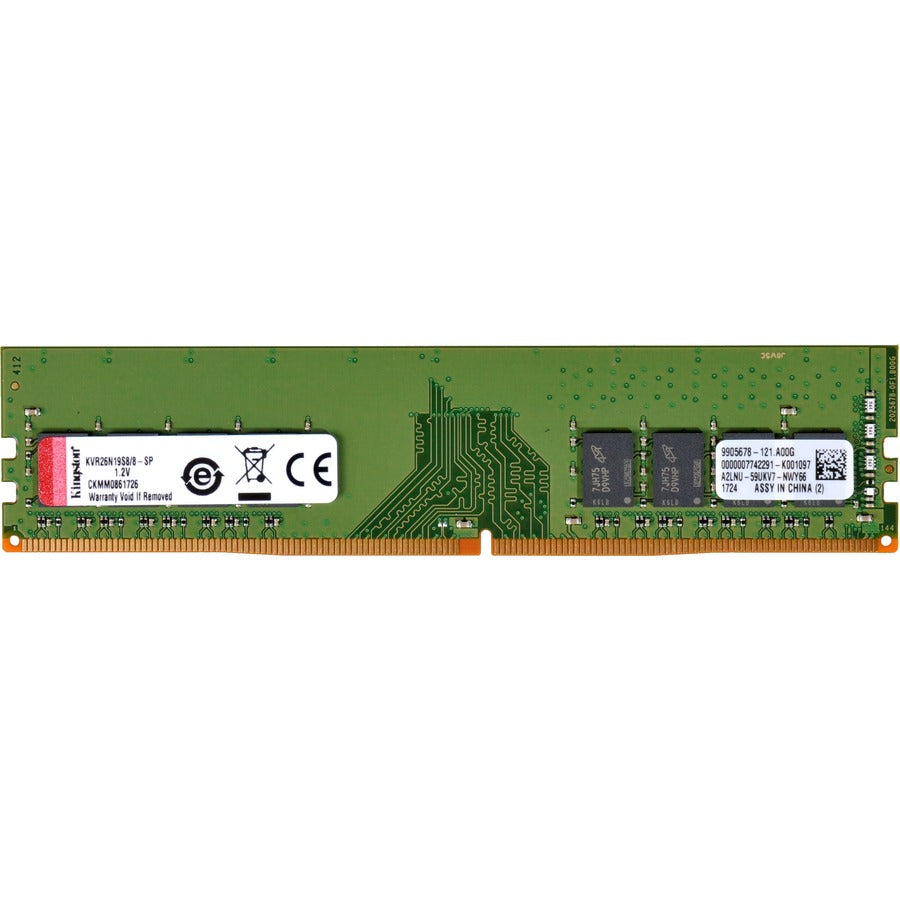 Module de mémoire Kingston ValueRAM 8 Go DDR4 SDRAM KVR26N19S8/8