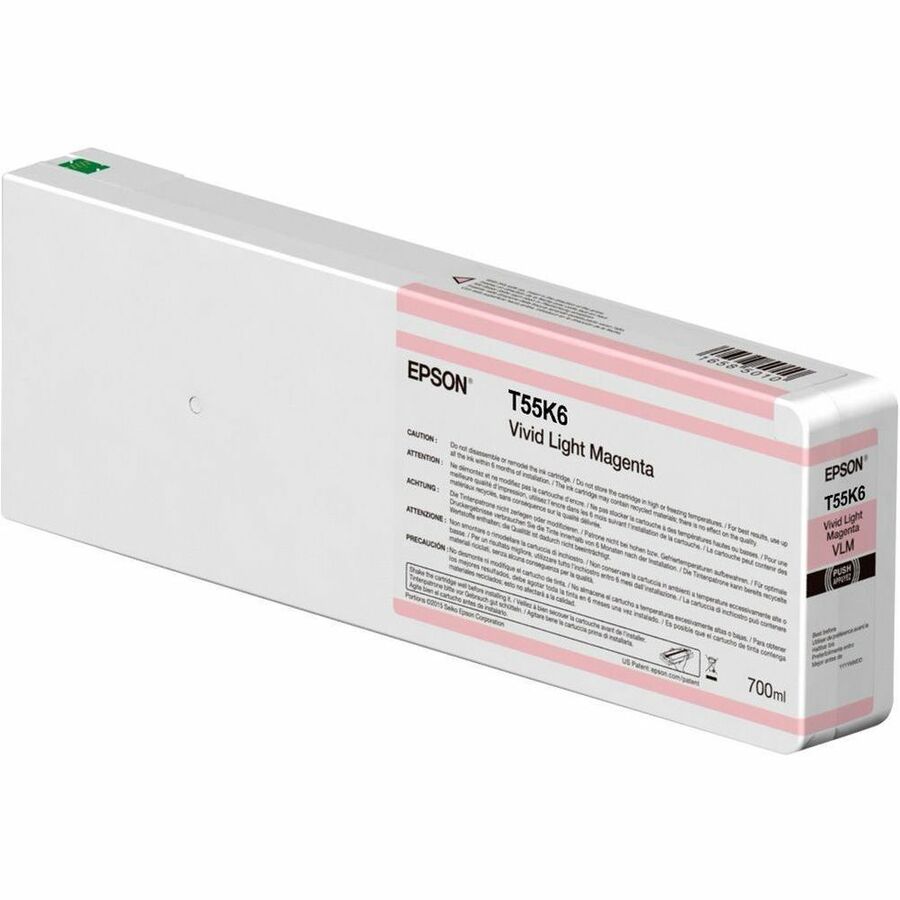 Epson UltraChrome HD Original Inkjet Ink Cartridge - Vivid Light Magenta - 1 Pack T55K600