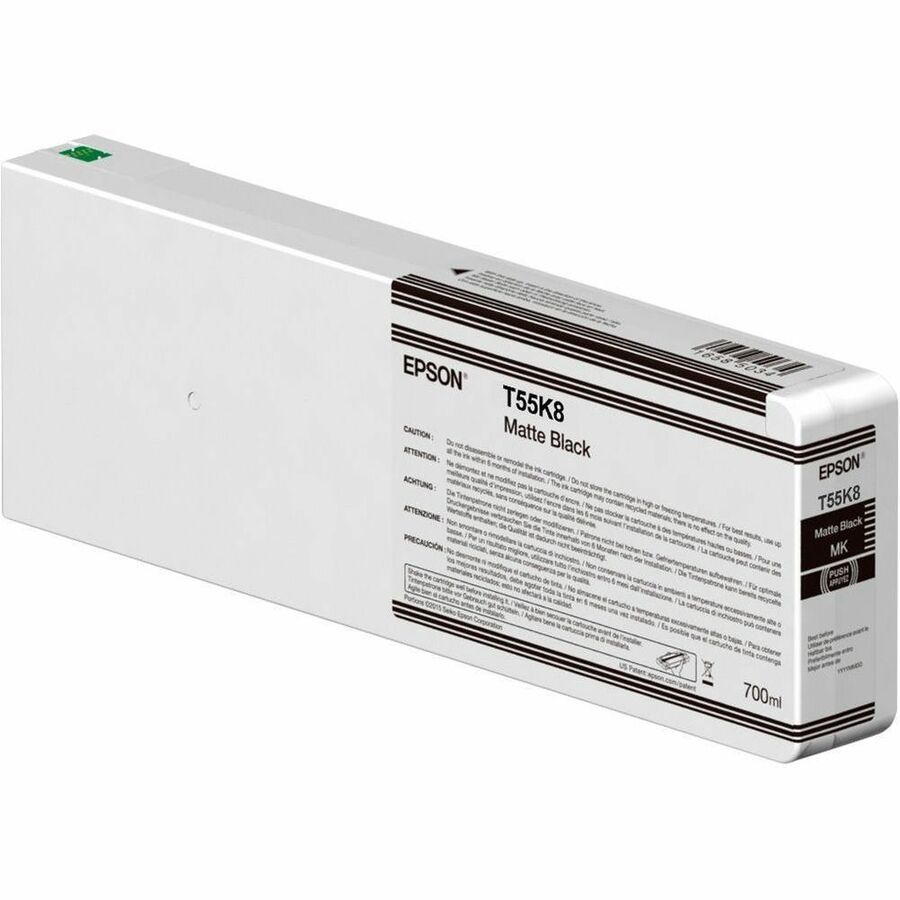 Epson UltraChrome HD Original Inkjet Ink Cartridge - Matte Black - 1 Pack T55K800