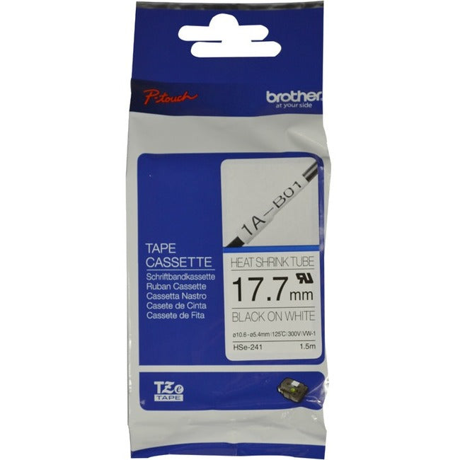 Étiquette pour fils et câbles Brother HSE241