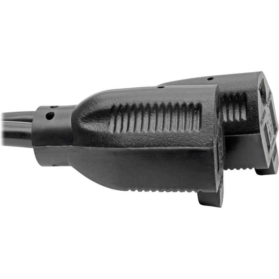 Câble d'extension de cordon d'alimentation Tripp Lite 1 pi Câble répartiteur en Y 5-15P vers 5-15R 10 A 18 AWG 1 pi P022-001-2