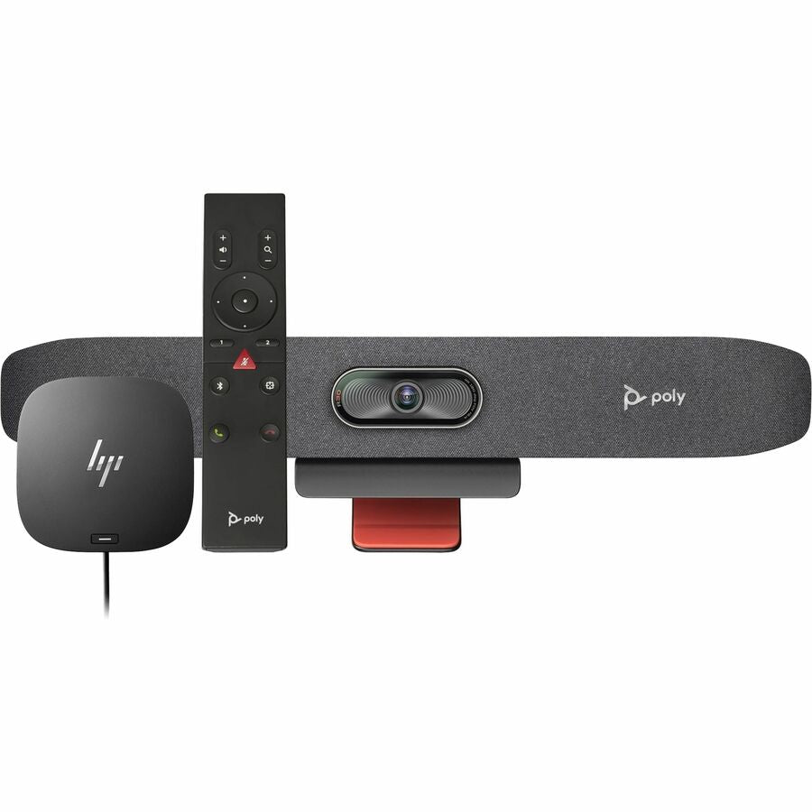 Barre vidéo USB Poly Studio R30 et télécommande BT avec station d'accueil HP USB-C G5 9U3U1AA