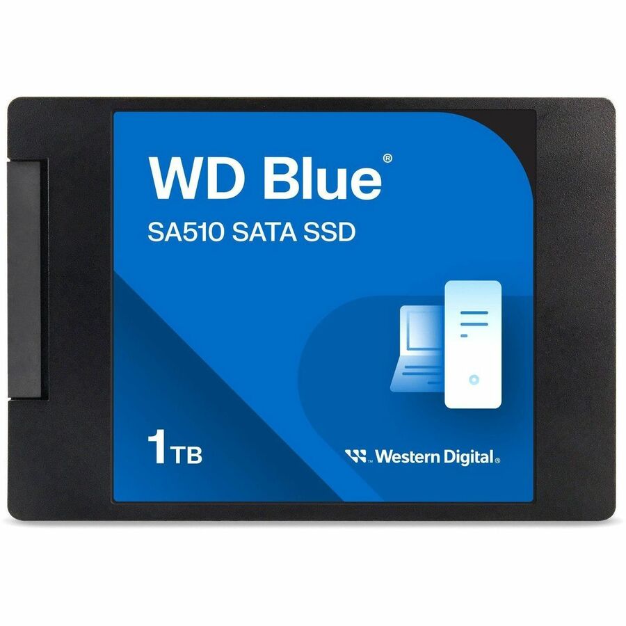 Disque SSD WD Blue SA510 WDS100T3B0A-00AXR0 1 To - 2,5" interne - SATA WDS100T3B0A-00AXR0