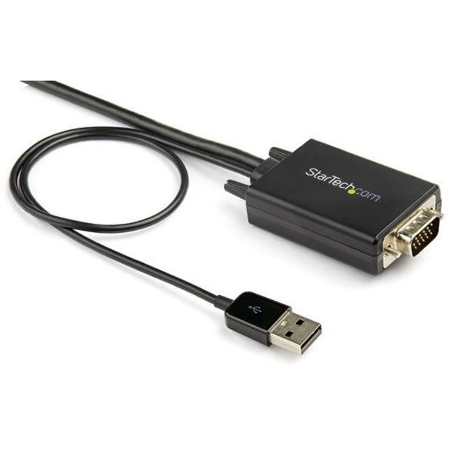 StarTech.com Câble convertisseur VGA vers HDMI de 2 m avec prise en charge audio USB - Câble adaptateur vidéo analogique vers numérique 1080p - VGA mâle vers HDMI mâle VGA2HDMM2M