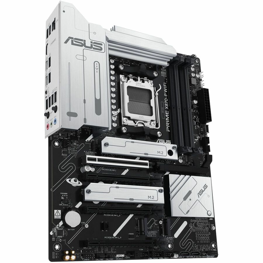 Carte mère de bureau gaming Asus Prime X870-P WIFI - Chipset AMD X870 - Socket AM5 - ATX PRIMEX870-PWIFI