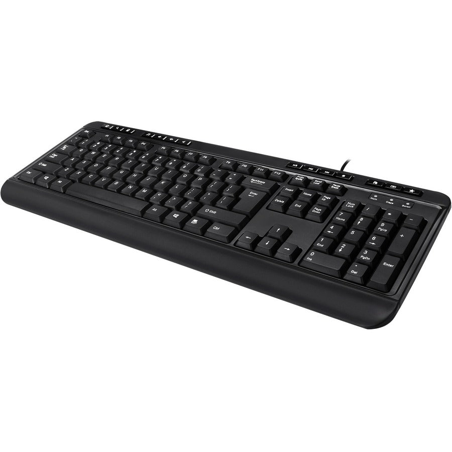 Clavier de bureau multimédia Adesso avec concentrateur USB à 3 ports AKB-132HB