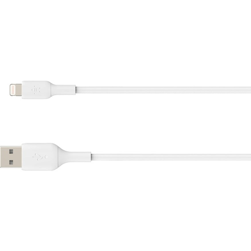 Câble Belkin BoostCharge Lightning vers USB-A (15 cm/6 po, blanc) CAA001BT0MWH