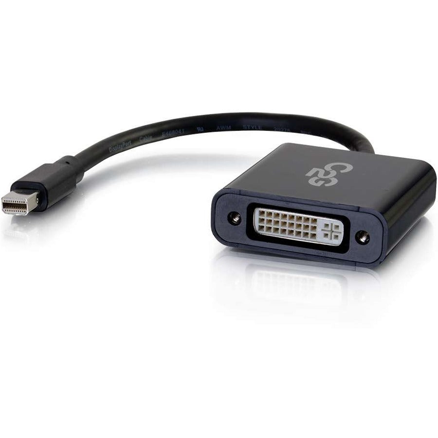 Adaptateur Mini DisplayPort vers DVI C2G - Convertisseur actif Mini DP vers DVI-D - Noir 54318