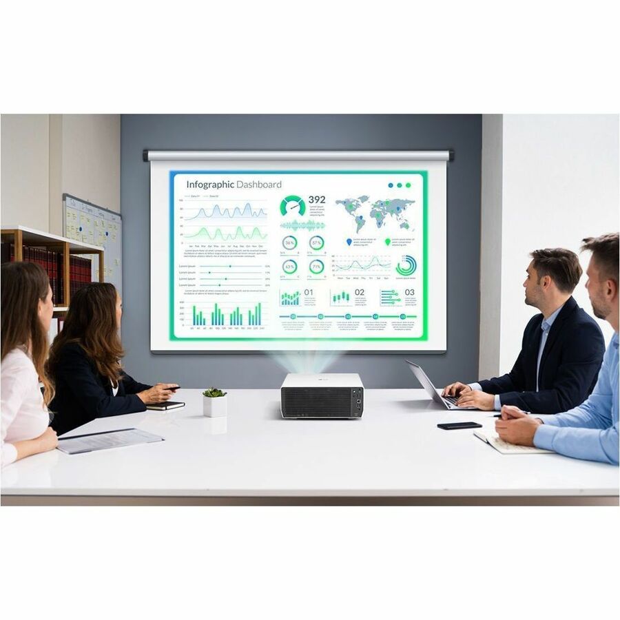 Projecteur DLP à focale standard LG ProBeam BU50RG - 21:9 - Montage au plafond - Blanc BU50RG