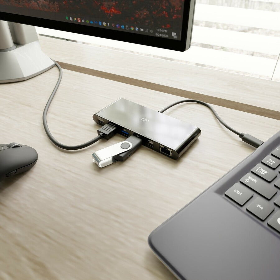 Station d'accueil USB C C2G - USB C vers HDMI 4K, Ethernet et USB 3.0 28845