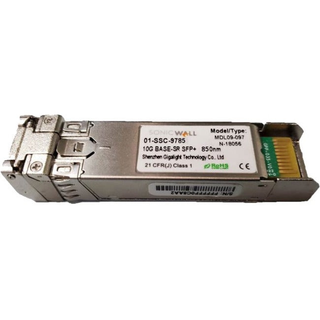 Module fibre optique courte portée SonicWALL 10GB-SR SFP+ multimode sans câble 01-SSC-9785