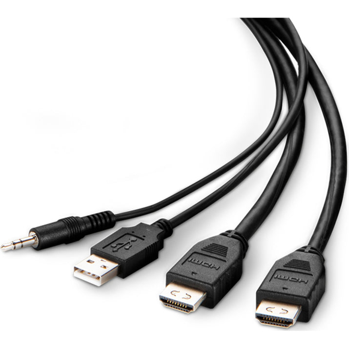 Câble Belkin TAA DOUBLE HDMI/USB/AUD, HDMI M/M ; USB A/B, 6' F1DN2CCBL-HH6T
