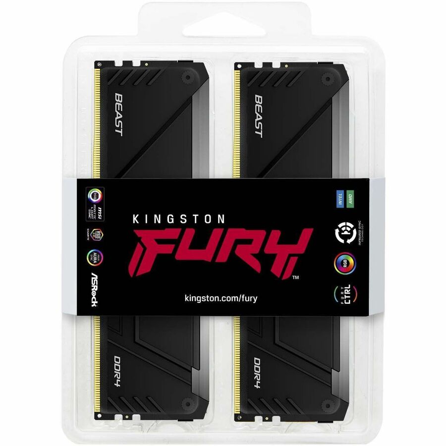 Kit de mémoire Kingston FURY Beast 32 Go (4 x 8 Go) DDR4 SDRAM KF426C16BB2AK4/32
