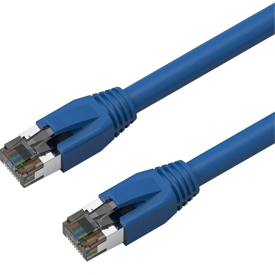 Câble de raccordement blindé Axiom CAT8 2000 MHz S/FTP 3FT avec gaine anti-accroc (bleu) C8SBSFTP-B3-AX